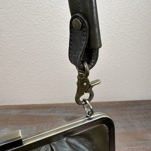 NWT Wanderers Travel CO Leather Crossbody Purse Olive Green Bag Soft Leather - Picture 12 of 18