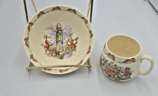 Royal Doulton Bunnykins Bowl  Mug Set Vintage Nursery Decor Baby Shower Gift