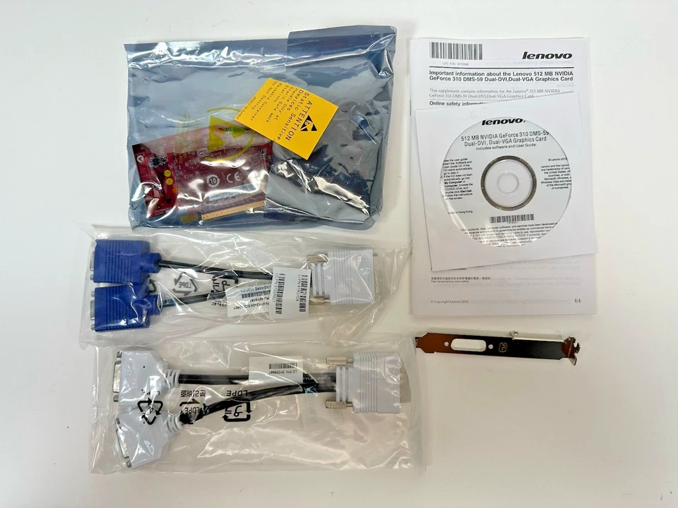 Lenovo 512MB NVIDIA GeForce 310 DMS59 Dual-DVI or Dual-VGA Graphics Card 57Y4167 - Image 2 of 4