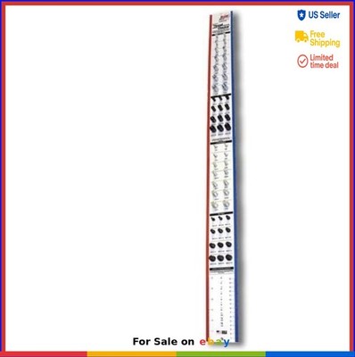 Wall Mounted Nut and Bolt Thread Checker Inch Metric Screw Sizer