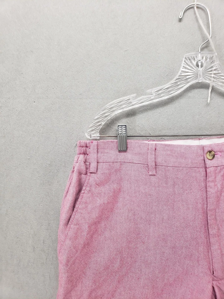 Pantalones Cortos John Blair Para Hombre 38 Rosa Algodón Frente Plano Chino Clásico Verano Informal Foto 2 de 4