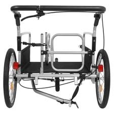 -Duty Bike Cargo Trailer – Compatible Steel Frame, 110lb