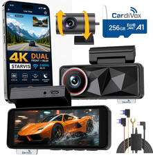 CardiVox A11 Dash Cam 4K Front and Rear Dash Camera WiFi GPS with ADAS, 256GB
