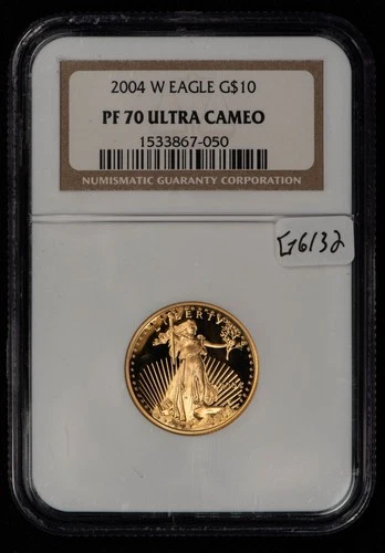 2004-W $10 1/4 oz Gold American Eagle Proof - NGC PF 70 Ultra Cameo - SKU-G6132