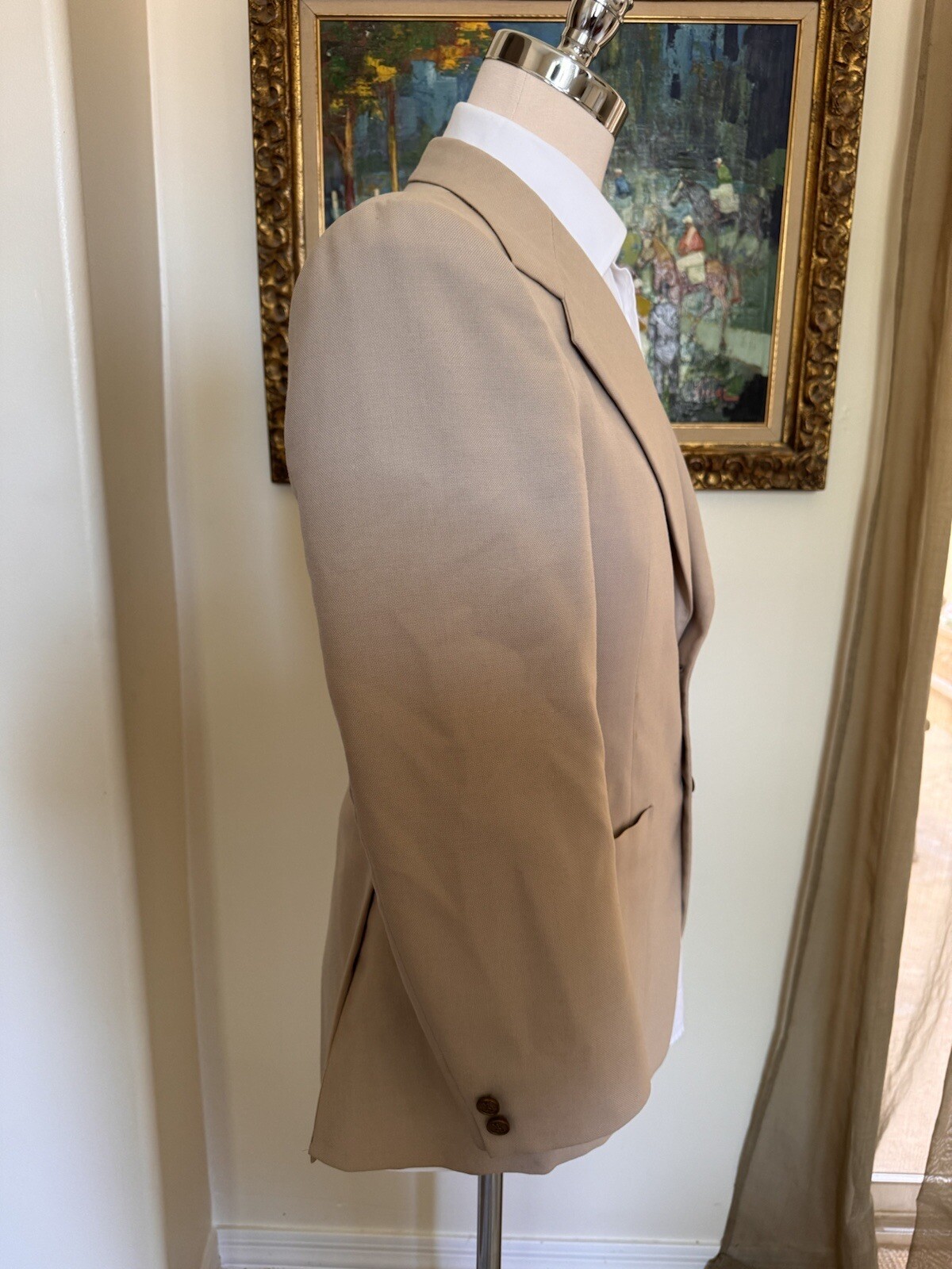 Giacca e gilet Yves Saint Laurent made in France vintage anni 70 in ecrù taglia 38