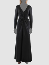 Lauren Ralph Lauren Women's Black Jersey Shimmer Evening Dress Size 6