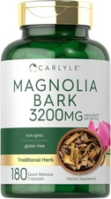 Magnolia Bark 3200 mg – 180 Non-GMO Capsules | Free & Fast Shipping