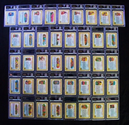 GARBAGE PAIL KIDS 1985 1st Series Complete MATTE Set 82 Cards PSA Grade 8.78 Avg