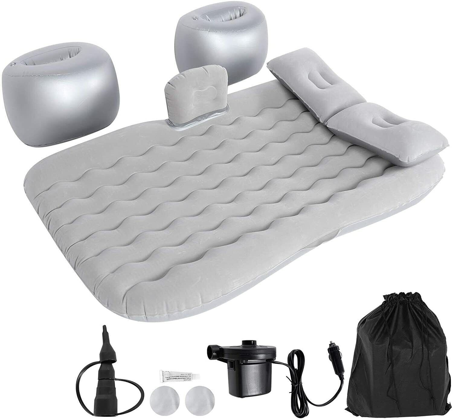 Best Inflatable Car Back Seat Mattress Travel Camping Rest Portable