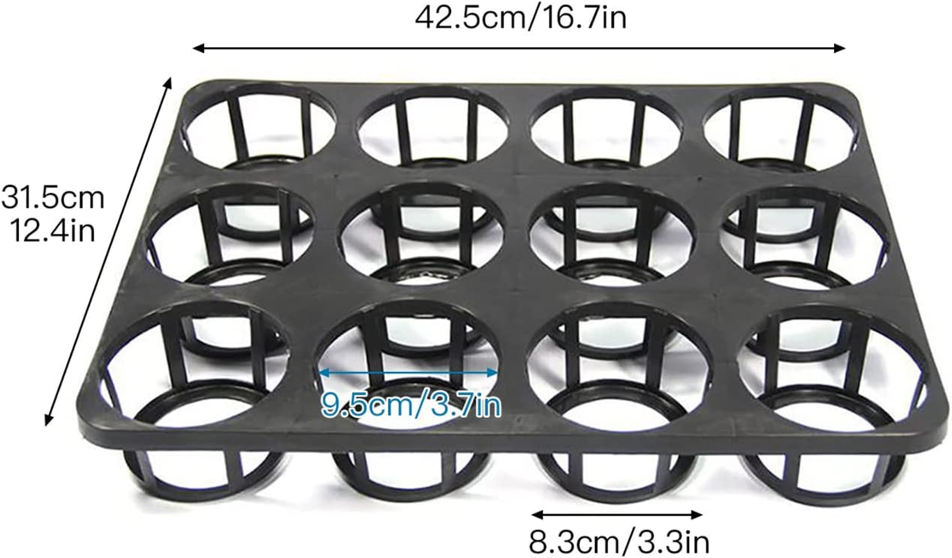 12Pocket Seedling Flower Pot Shuttle Carry Trays 5Pack round Nursery