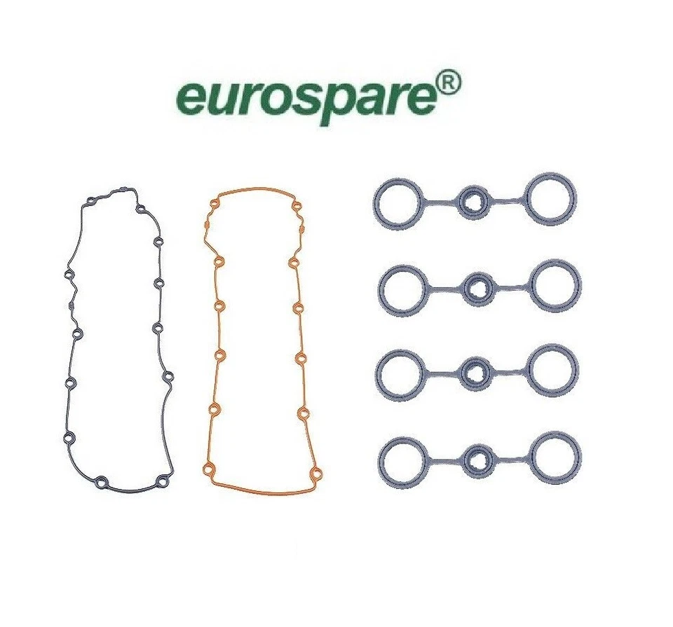 Juntas de cubierta de válvula de motor izquierda y derecha con 4 sellos de tubo para Jaguar XJ8 XJR XK8 Foto 2 de 4