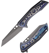 ElitEdge Linerlock Assisted Folding Knife 3" Stainless Blade Aluminum Handle