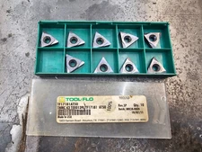 Qty 9 Tool Flo TNMC 43 TF17181AT50AT50 AT50 Carbide Threading Inserts