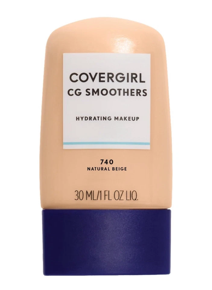 2 PACK COVERGIRL CG SMOOTHERS HYDRATING MAKEUP UNSCENTED 740 NATURAL BEIGE - Image 2 of 4