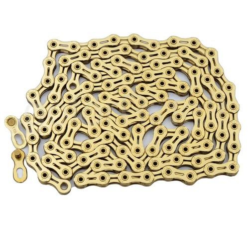 PYC SP1101 116L Bike Chain 11Speed X11SL for SHIMANO / SRAM / Campagnolo Ti Gold - Picture 7 of 7