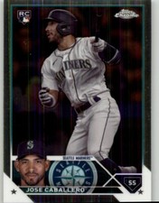 2023 Topps Chrome Update Jose Caballero Rookie #USC40 RC Seattle Mariners