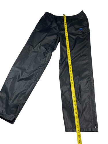 VTG Nike Men's 100% Nylon Stretch Waist Track Pants Black • Large - Picture 6 of 9