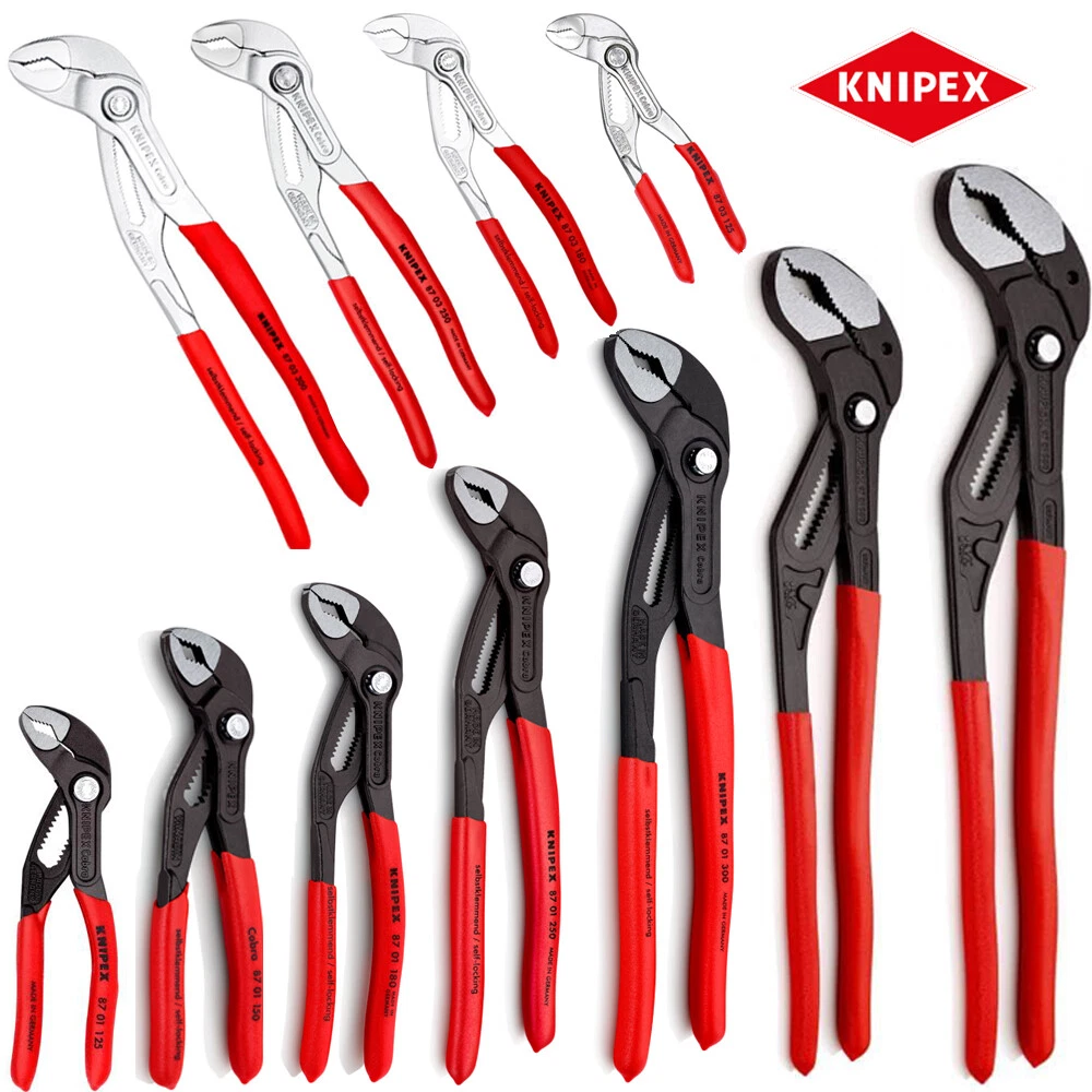Knipex Cobra Water Pump Pliers Grips Adjustable Push Button