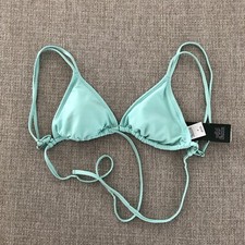 Bikini Top Women s Size M 8-10 Turquoise Padded Back Tie NWT