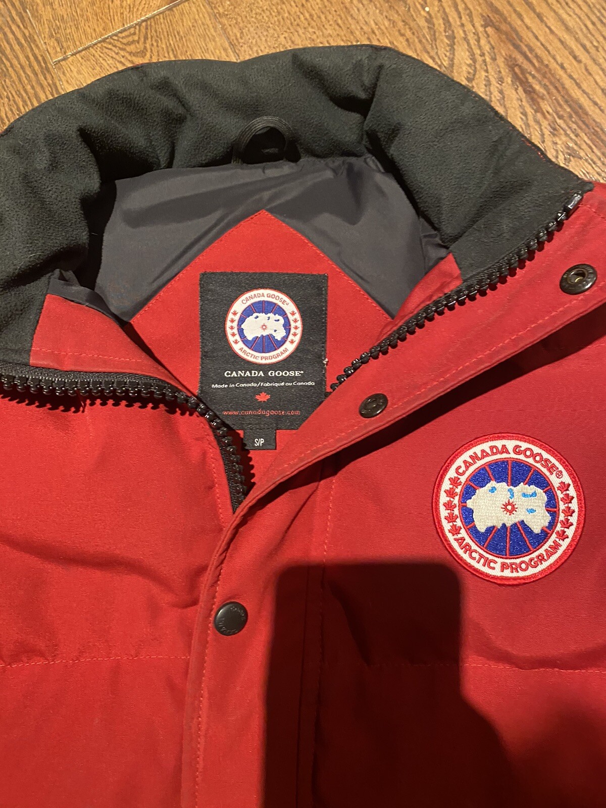 CANADA GOOSE freestyle Vest Men Jacket size small S RED 4151M Authentic thumbnail 5