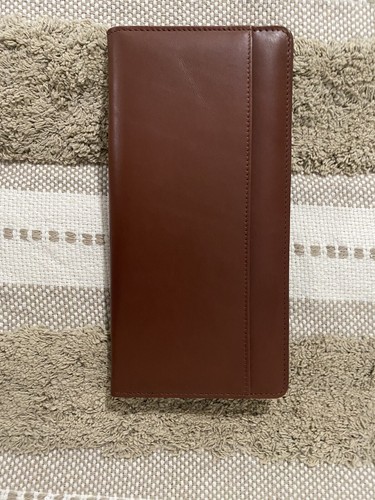 BARRINGTON Brown Leather Travel Wallet 