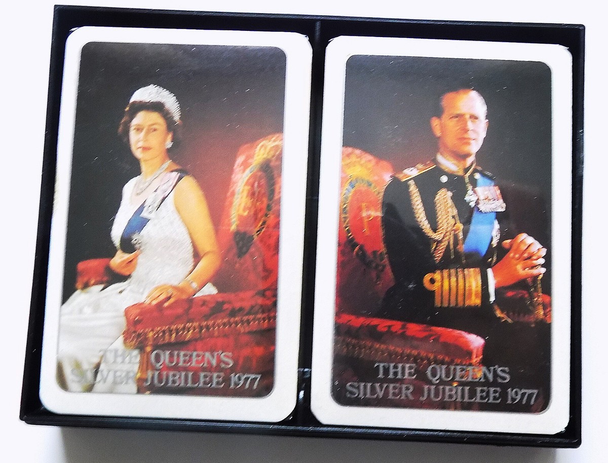 Sealed Vintage Queen's Silver Jubilee Playing Cards