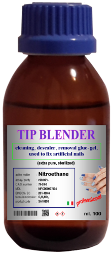 TIP BLENDER cleaning removal glue gel nails cas 79-24-3 nitroethane based 100 ml - Afbeelding 1 van 1