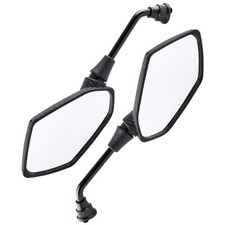2X Carbon Fiber Motorcycle Rear View Mirrors Motorbike E-bike ATV Pair Universal