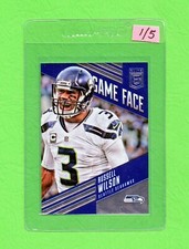 2016 Donruss Elite RUSSELL WILSON Game Face  1/5  Football Card #GF-RW Awesome!