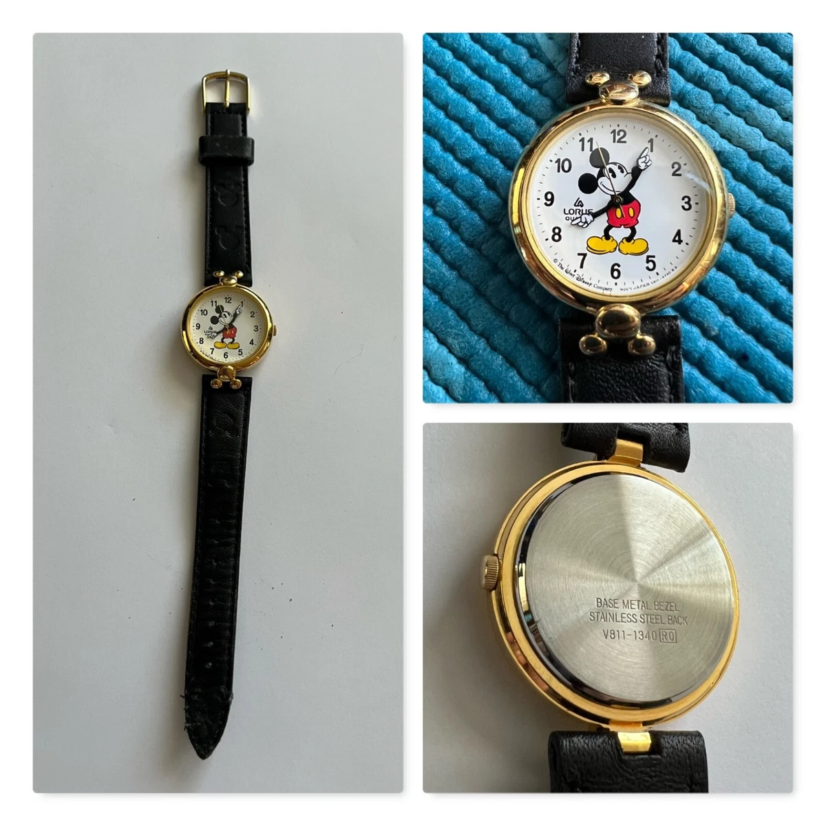Lorus mickey mouse watch deals v811