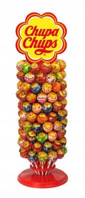 Chupa Chups The BEST OF Lollipops - 6 Flavors - 120 pcs Stand 1.44 kg / 50.93oz