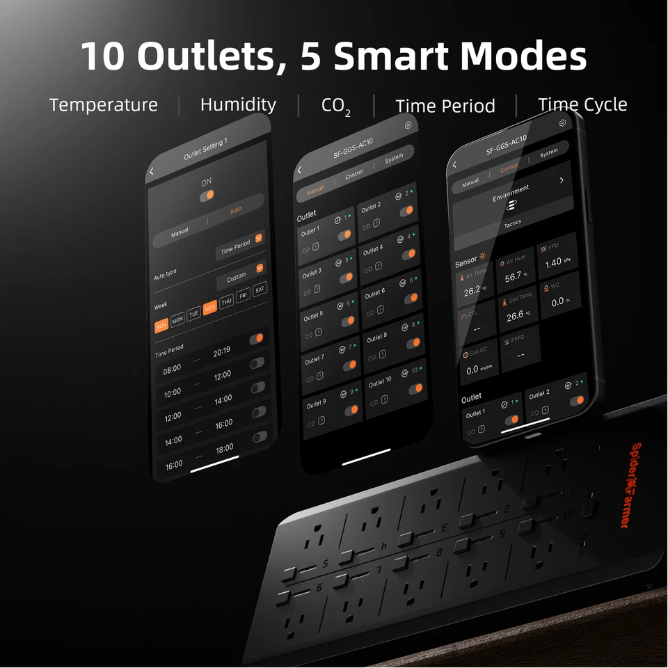 2025 Spider Farmer AC10Genius Grow System App-Based Smart Control for Grow Room - Image 4 of 4