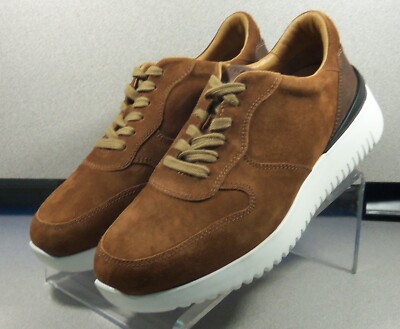 302397 ANDERSON JOGGER TMS50 MENS SHOES SIZE 9.5 BROWN LEATHER SNEAKE H.S. Trask