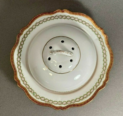 Rare O.&E.G.O.&E.G. Royal Austria Vented & Domed Serving Bowl / Crepe Warmer - Picture 3 of 8