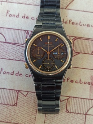 Montre SEIKO CHRONOGRAPH 7a38-7100 1/10s + bracelet SEIKO vintage n2 | eBay