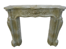 Obramowanie kominka Okładzina kominka "Barok" Kominek Szerokość 140cm Kararabei Marmur