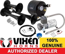 TRAIN HORN KIT FOR TRUCK/CAR/PICKUP LOUD SYSTEM /0.5G AIR TANK/150PSI/3 TRUMPETS
