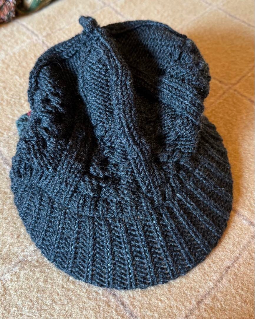 GUCCI TOM FORD ERA Aran knitting Knit Cap Hat Beanie Men Size L