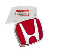 Honda Front Rear Grill Red Emblem Badge Accord Civic Crv Fit Hrv Honda Front Rear Grill Red Emblem Badge Accord Civic Crv Fit Hrv