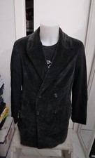 MAURIZIO BONAS cappotto in cotone usato uomo man Tg L nero XXC291L