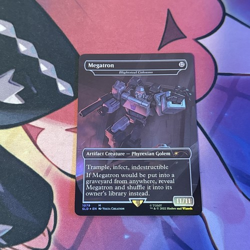 MTG: Megatron Blightsteel Colossus (1079) Secret Lair Drop Borderless Foil NM