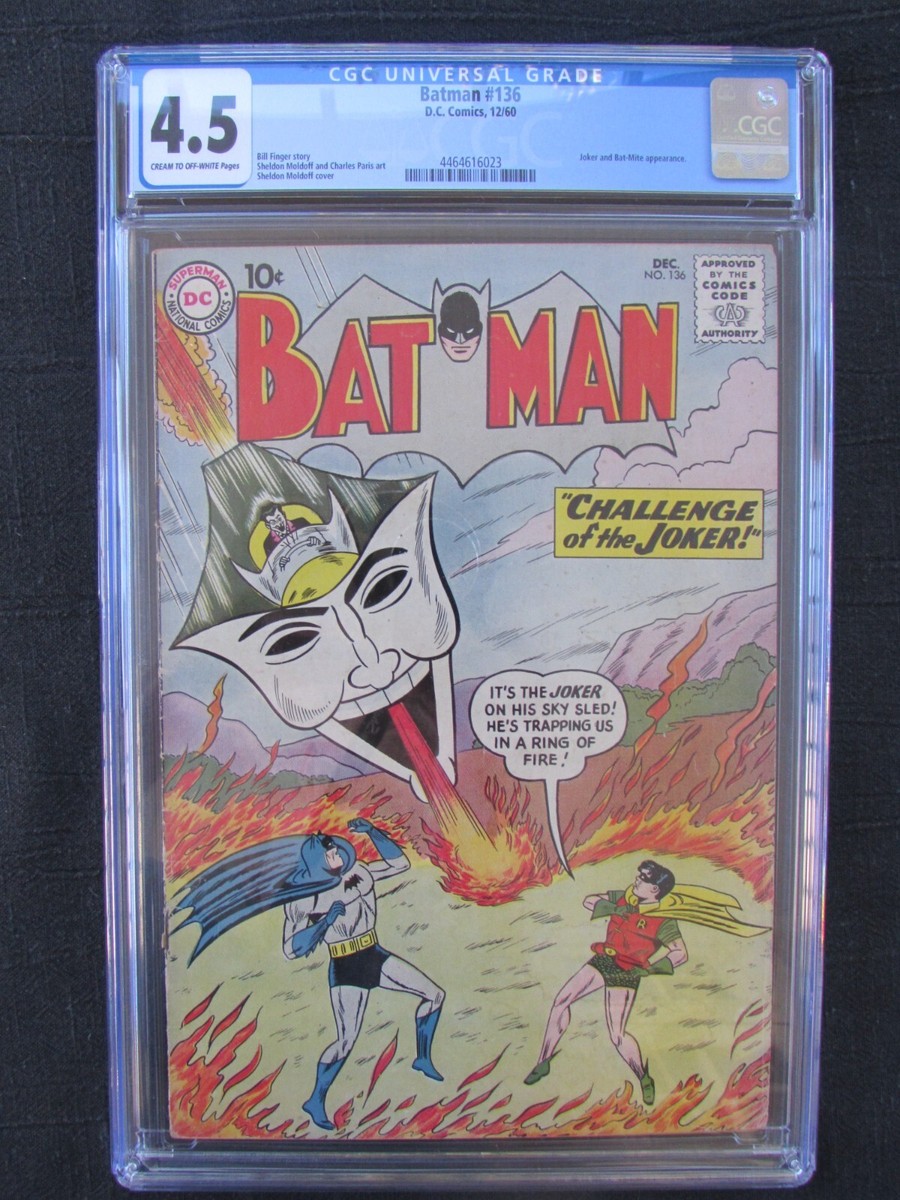 1960 - BATMAN #136 - D.C. KEY - 1ST SILVER AGE APPEARANCE OF THE