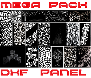 00 Panels Metal Art Collection Vector Dxf Dwg Cdr File Plasma Cut Laser Cnc Ebay