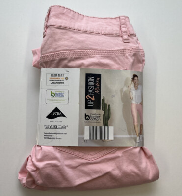 Damen Stretch Hose Größe 38 rosa Mädchen Caprihose