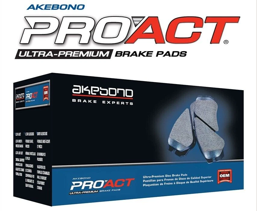 Mercedes-Benz C-Class, AMG NEW Akebono ACT645 PRO-ACT CERAMIC FRONT Brake Pads - Image 4 of 4
