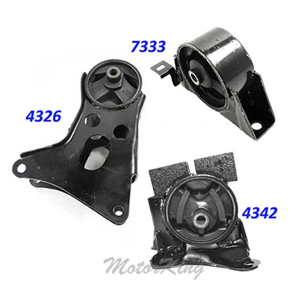 Комплект креплений двигателя и трансмиссии 3 шт для 02–06 Nissan Sentra 2,5 Auto Trans M1119 - Изображение 2 из 3