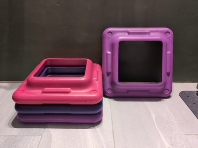 Lot of 4 The Step Original Aerobics Platform Risers 16''x16'' (Multiple Colors)