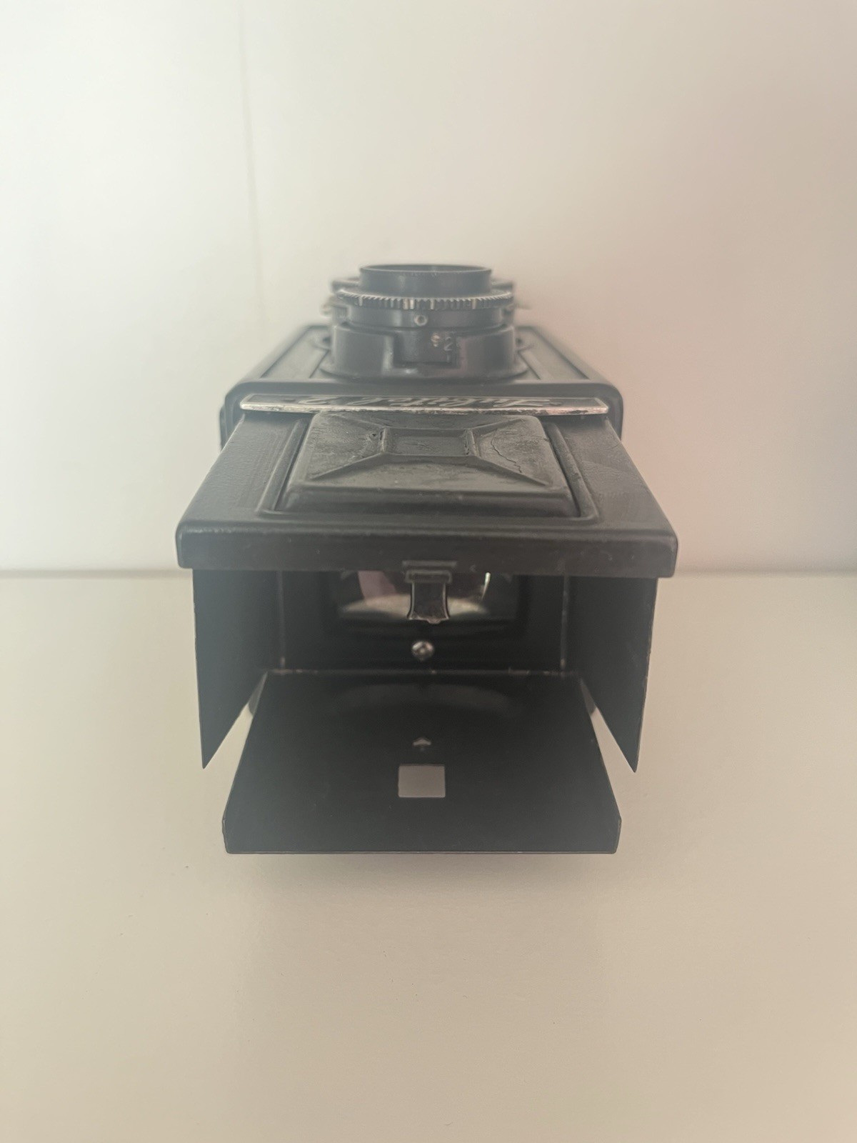 Lubitel 2 fotocamera reflex biottica TLR vintage nera Made in USSR foto 5