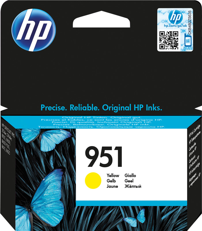 HP 951 jaune encre pour imprimer des graphiques clairs et nets