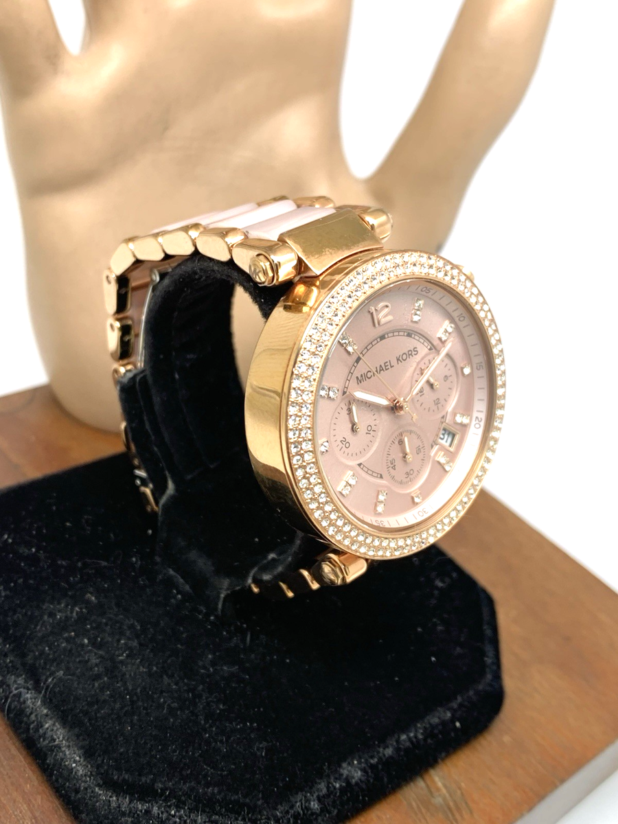 Michael Kors Womens Watch MK5896 Quartz Chronograph 39mm Rose Gold
